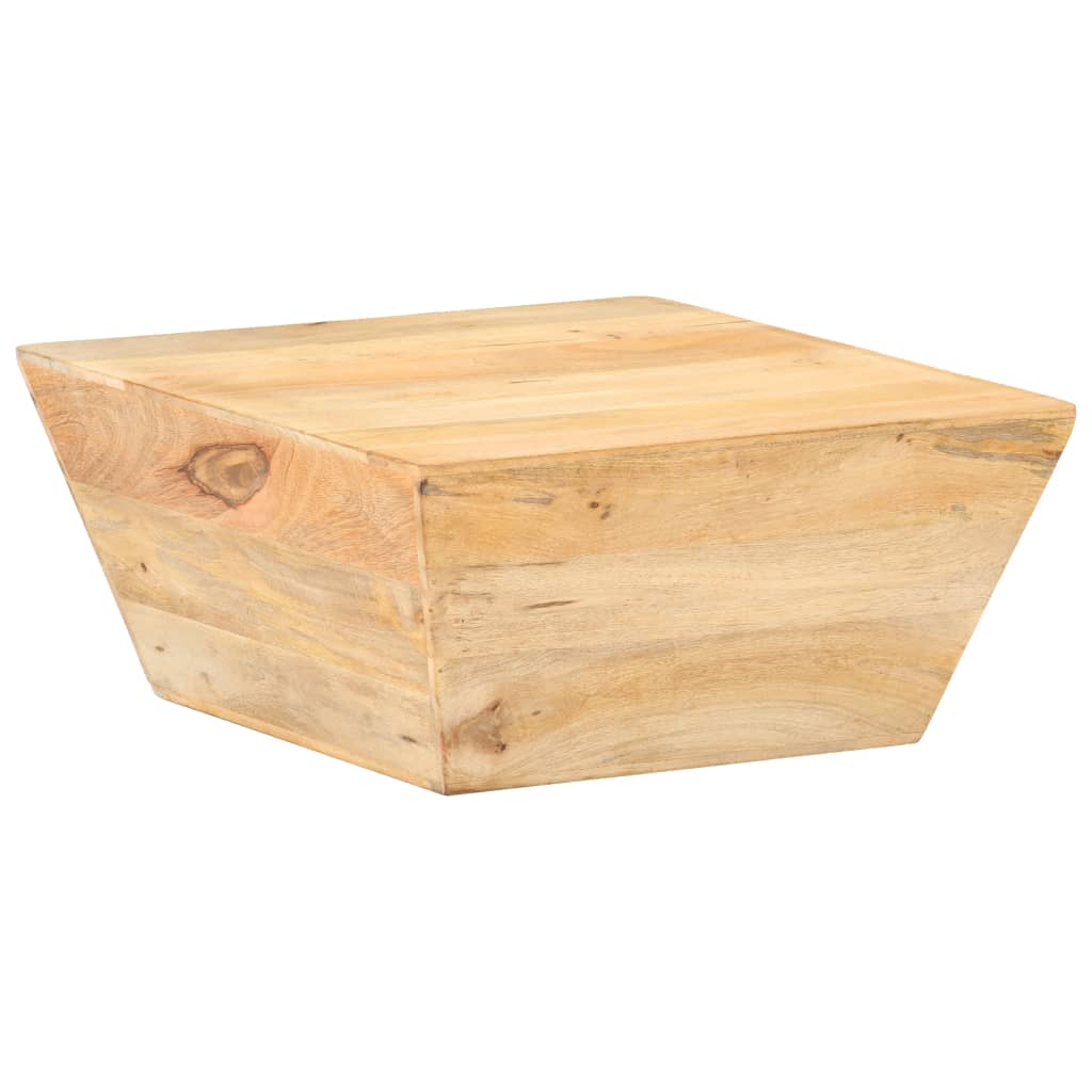 Table basse en forme de V 66x66x30 cm en bois d'acacia massif