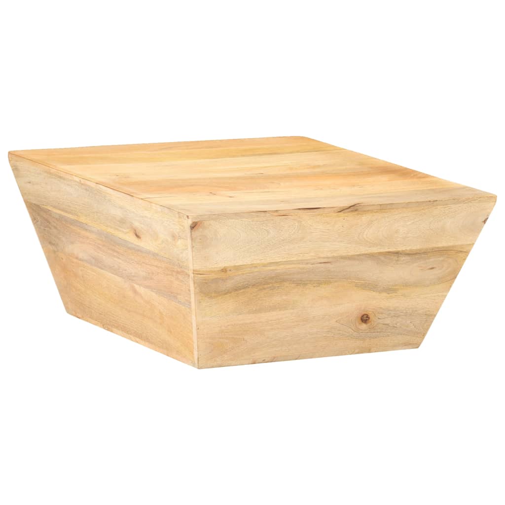 Table basse en forme de V 66x66x30 cm en bois d'acacia massif