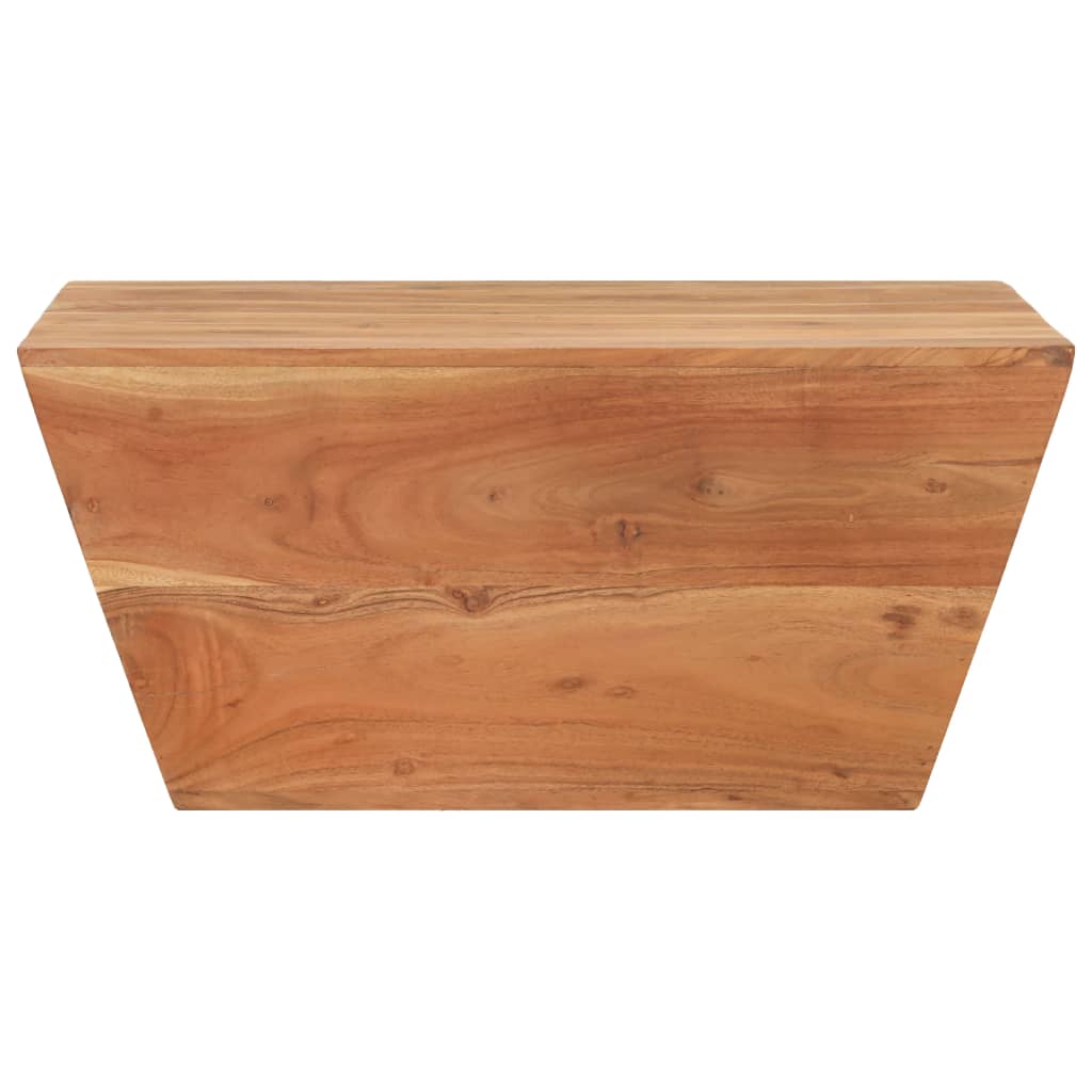 Table basse en forme de V 66x66x30 cm en bois d'acacia massif