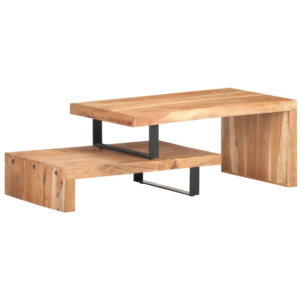 Ensemble de table basse 2 pièces en bois massif recyclé