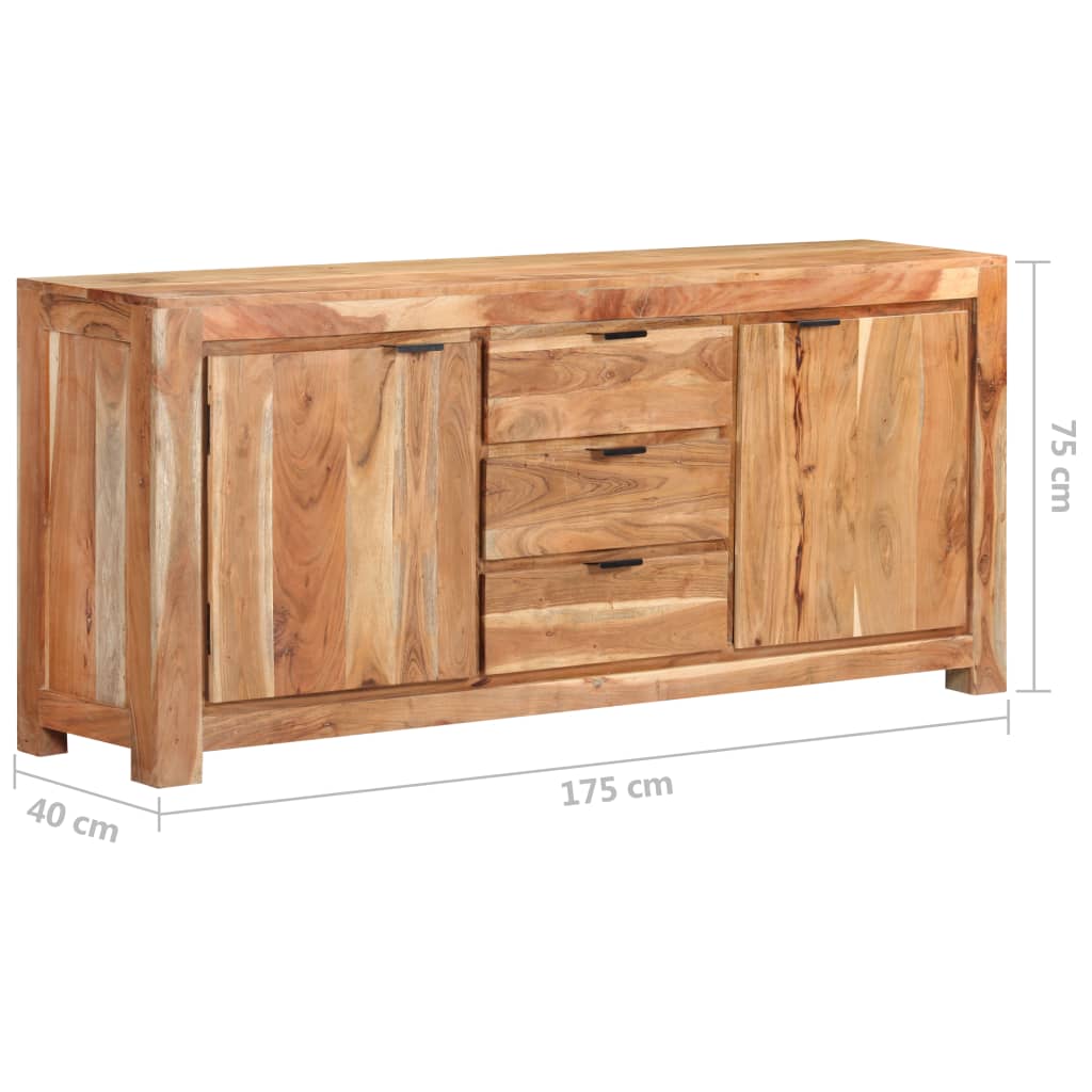 Dressoir 175x40x75 cm massief acaciahout