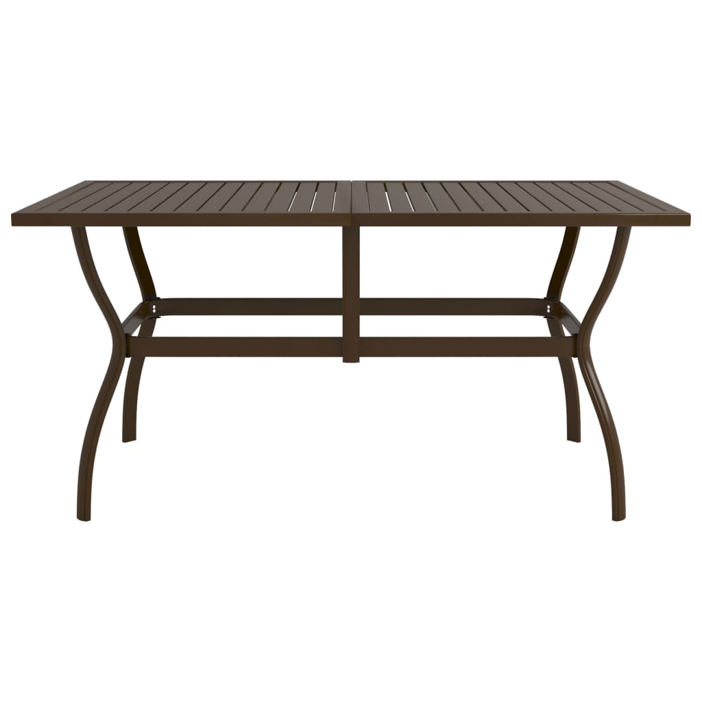 Table de jardin 140x80x72 cm en acier