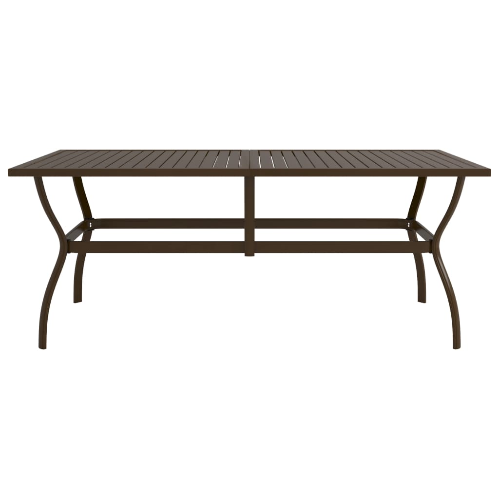 Table de jardin 140x80x72 cm en acier