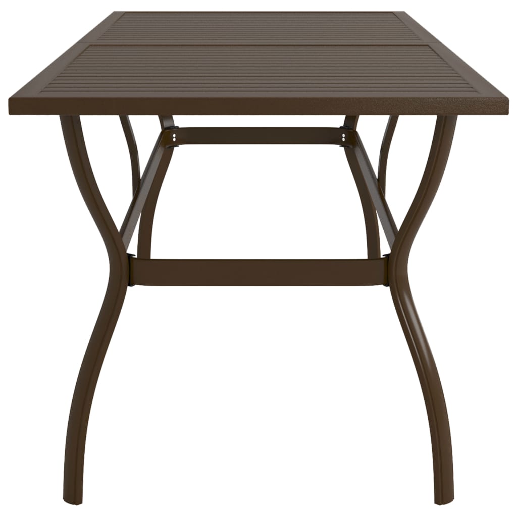 Table de jardin 140x80x72 cm en acier