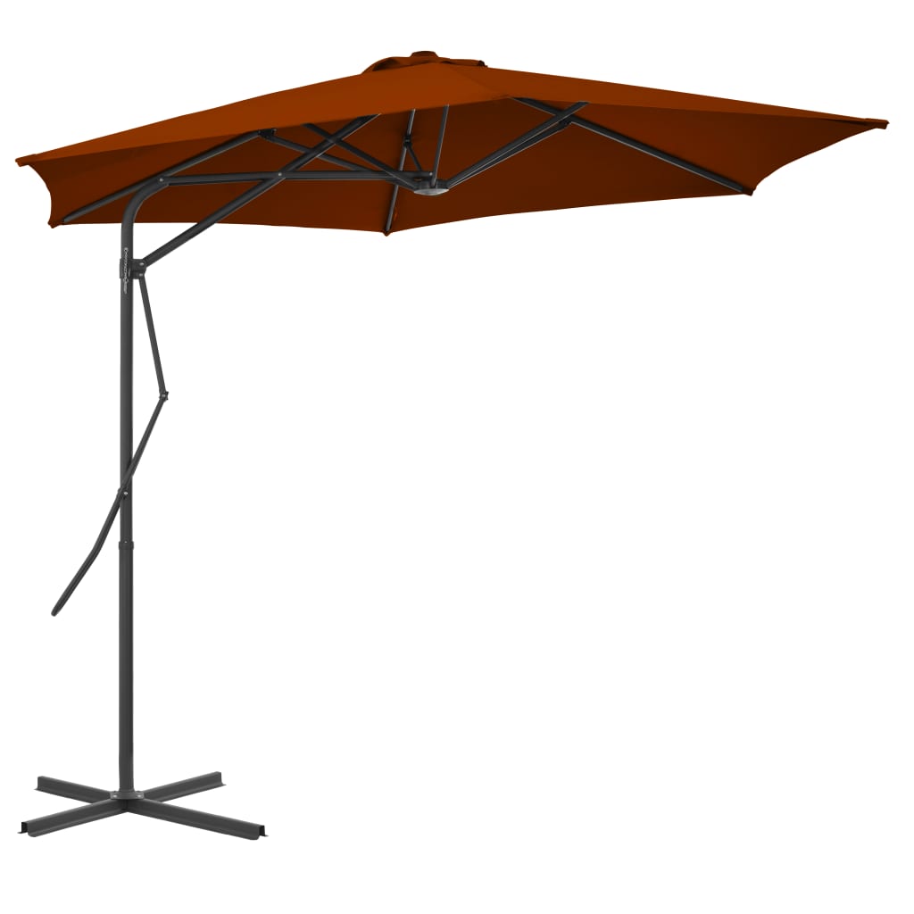 Parasol met stalen paal 300x230 cm