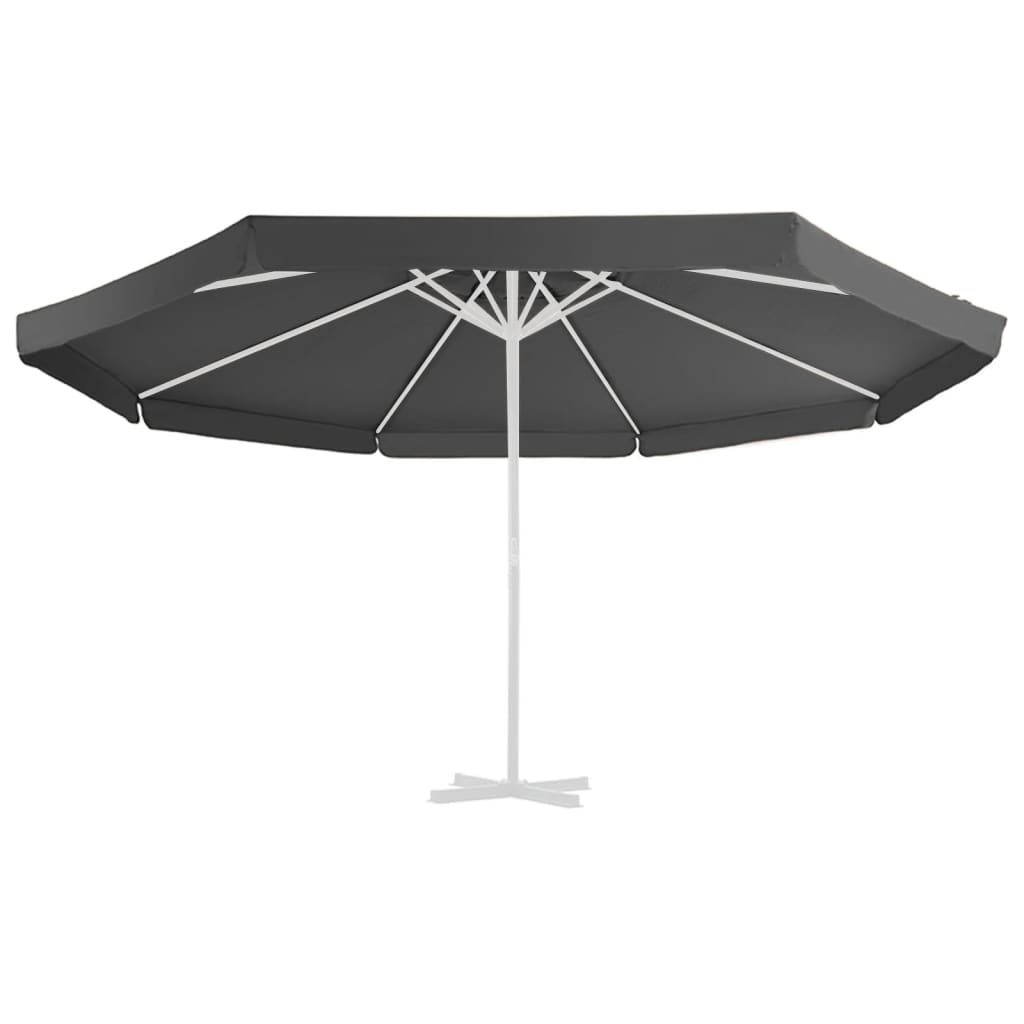 Vervangingsdoek voor parasol 500 cm antracietkleurig