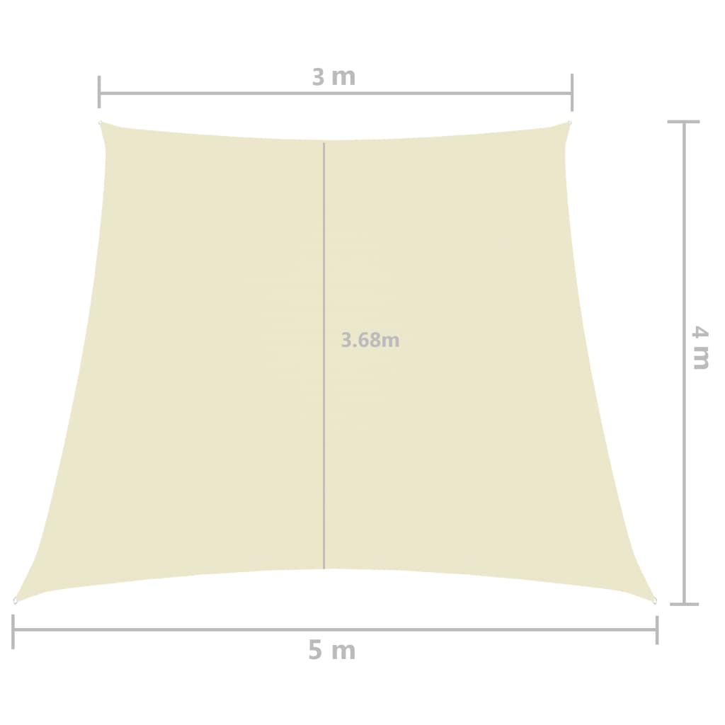 Zonnezeil trapezium 2/4x3 m oxford stof