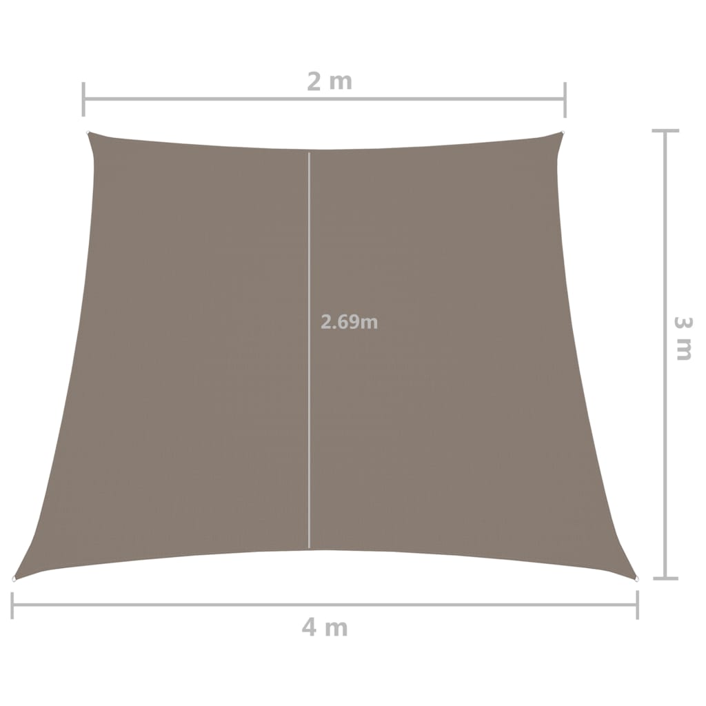 Zonnescherm trapezium 4/5x4 m oxford stof