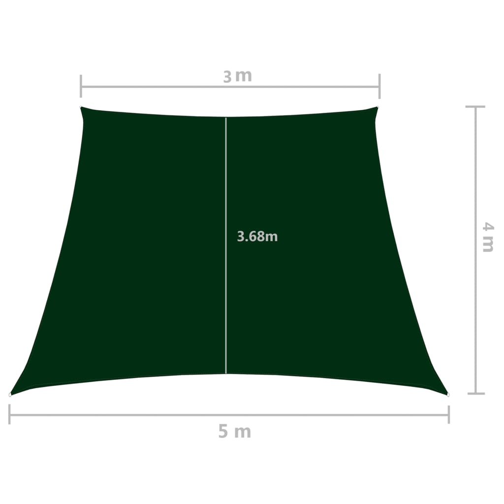 Zonnescherm trapezium 4/5x4 m oxford stof