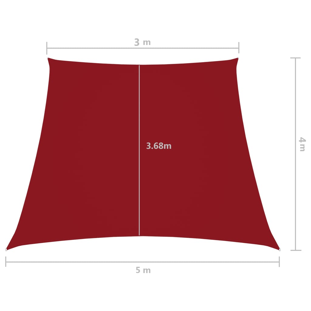 Zonnescherm trapezium 4/5x4 m oxford stof