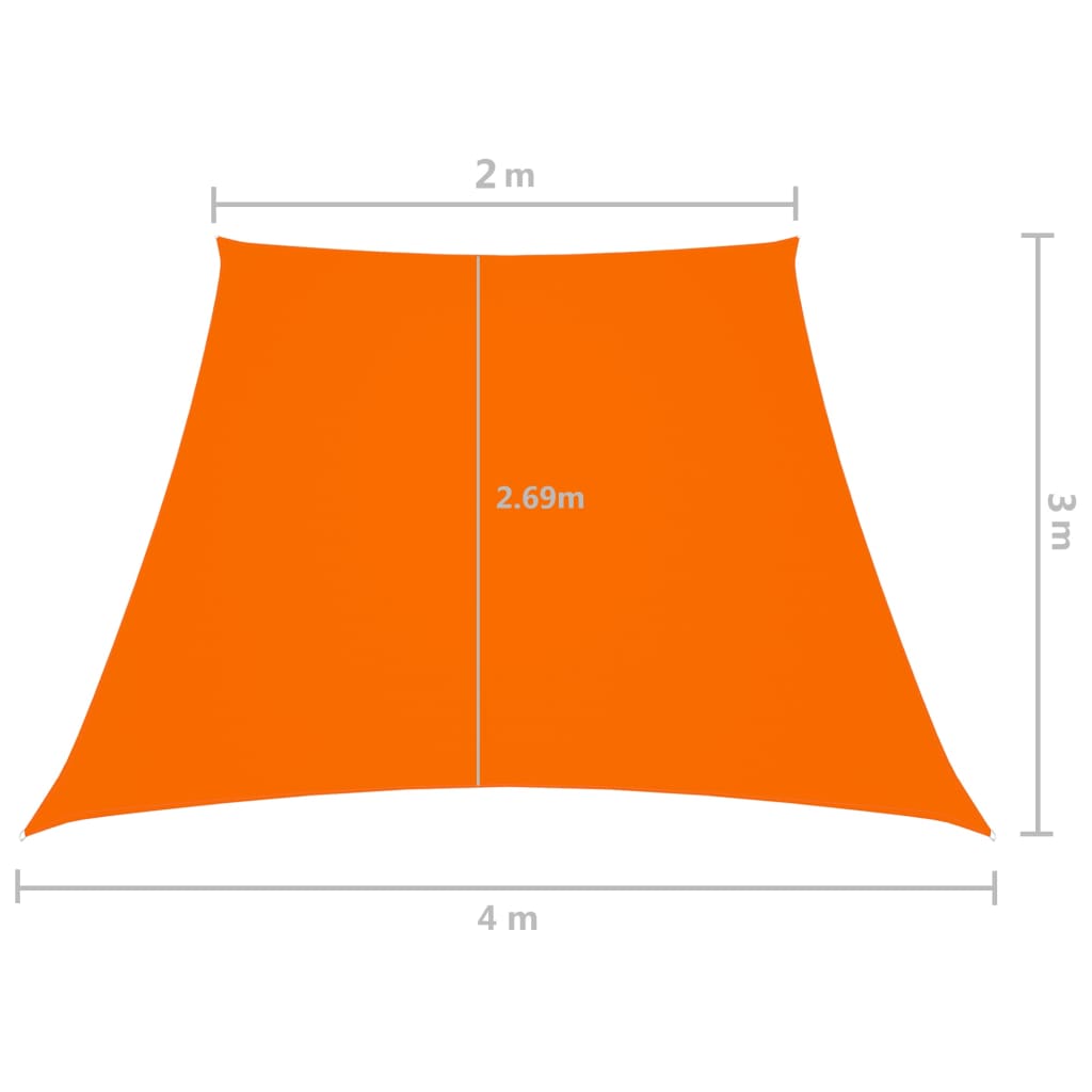 Zonnescherm trapezium 4/5x4 m oxford stof