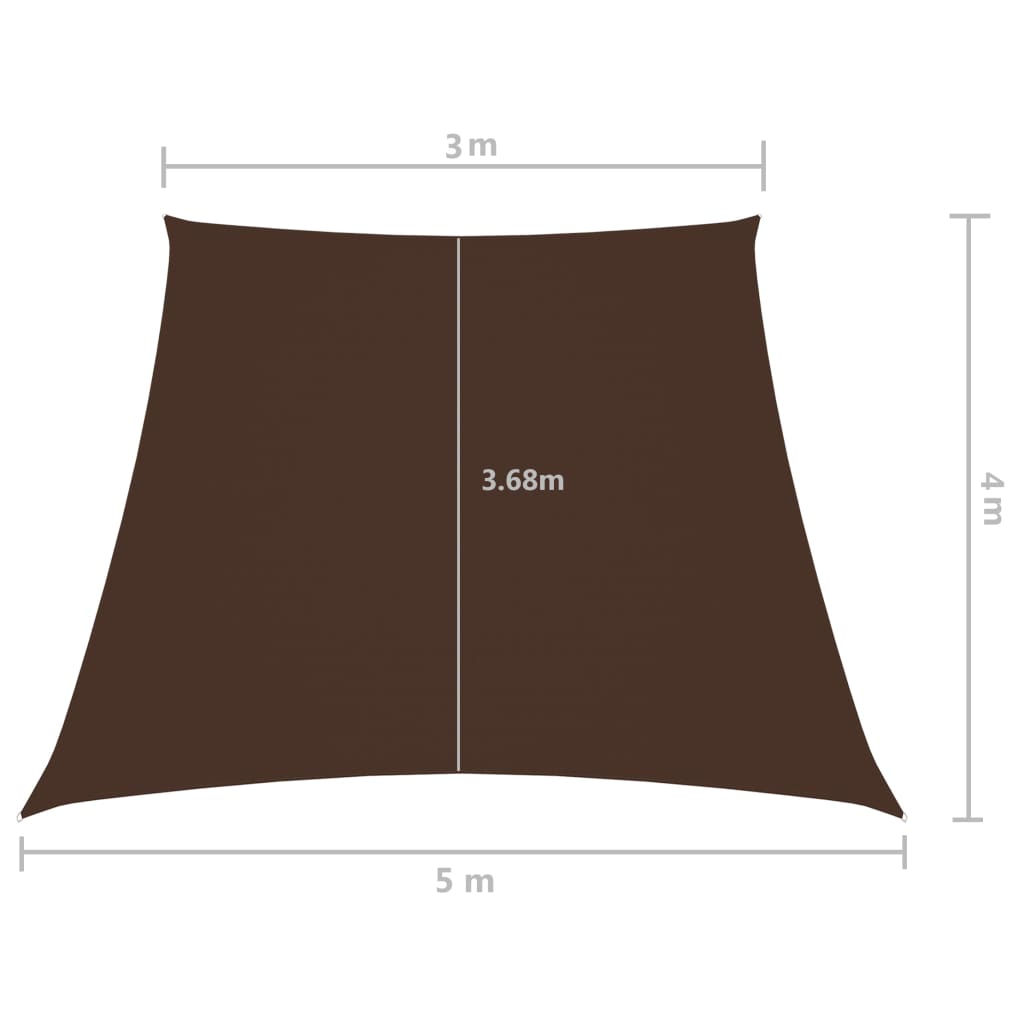 Zonnescherm trapezium 4/5x4 m oxford stof