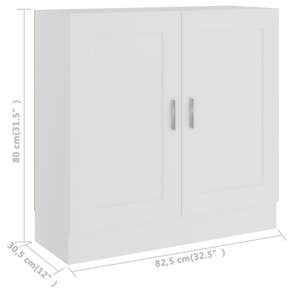 Bibliothèque 82,5x30,5x150 cm en bois travaillé