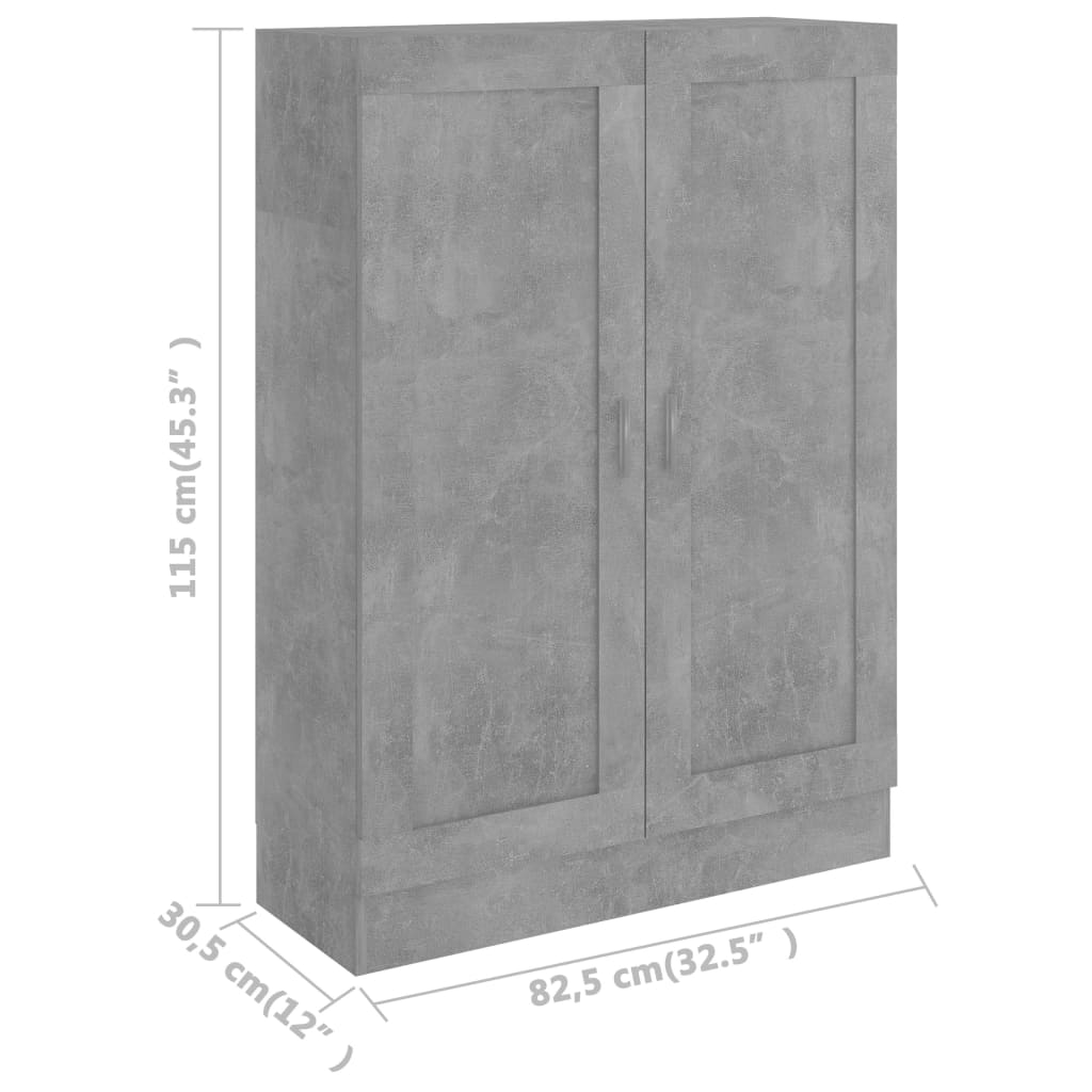 Bibliothèque 82,5x30,5x80 cm bois fini, couleur chêne