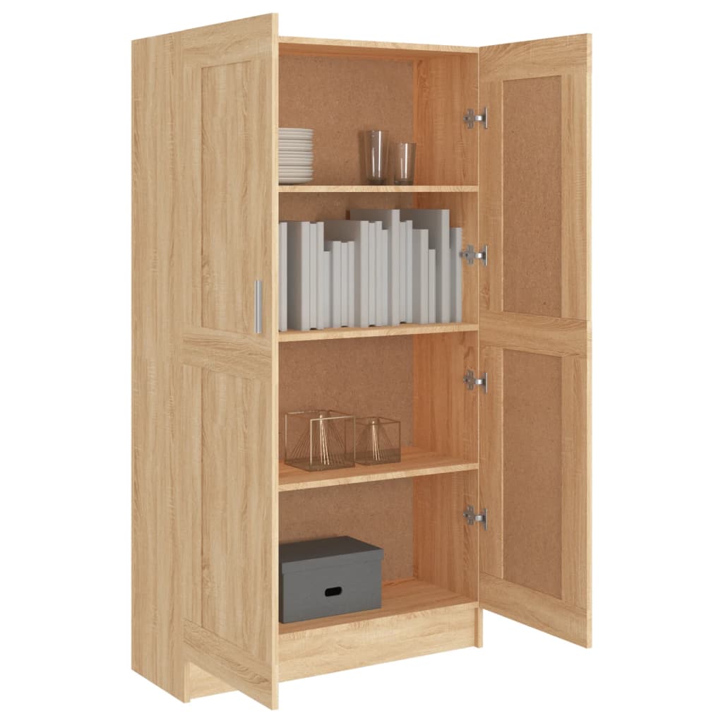 Boekenkast 82,5x30,5x80 cm bewerkt hout