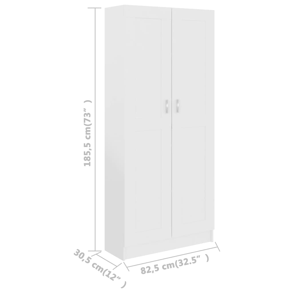 Boekenkast 82,5x30,5x80 cm bewerkt hout