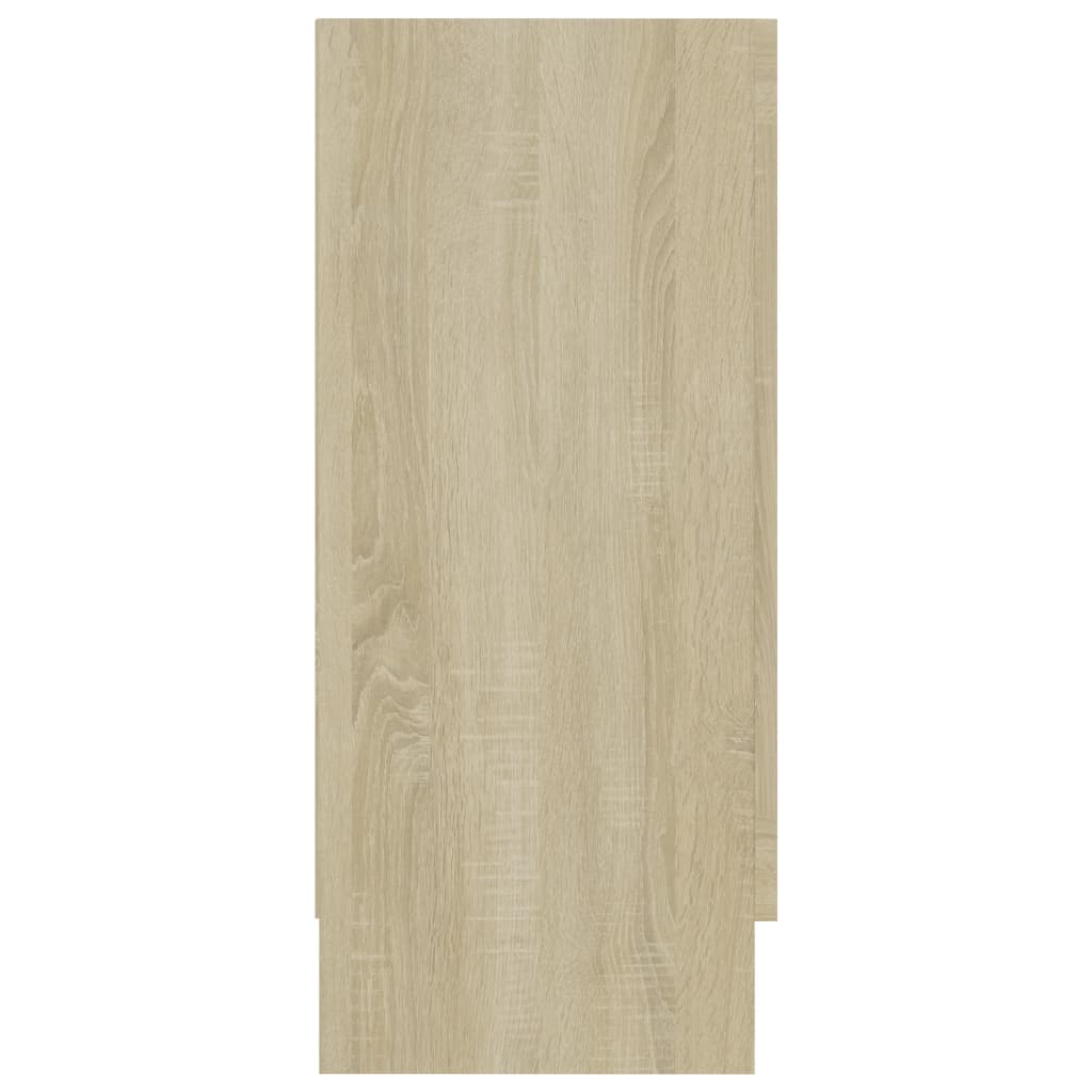 Vitrinekast 120x30,5x70 cm bewerkt hout