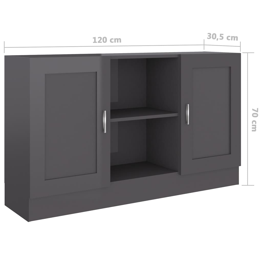 Dressoir 120x30,5x70 cm bewerkt hout