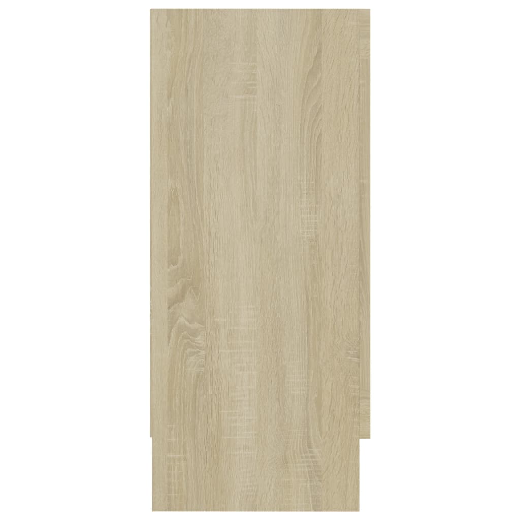 Vitrinekast 120x30,5x70 cm bewerkt hout