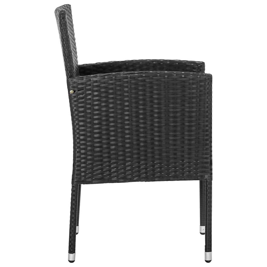 Tuinstoelen 2 st poly rattan