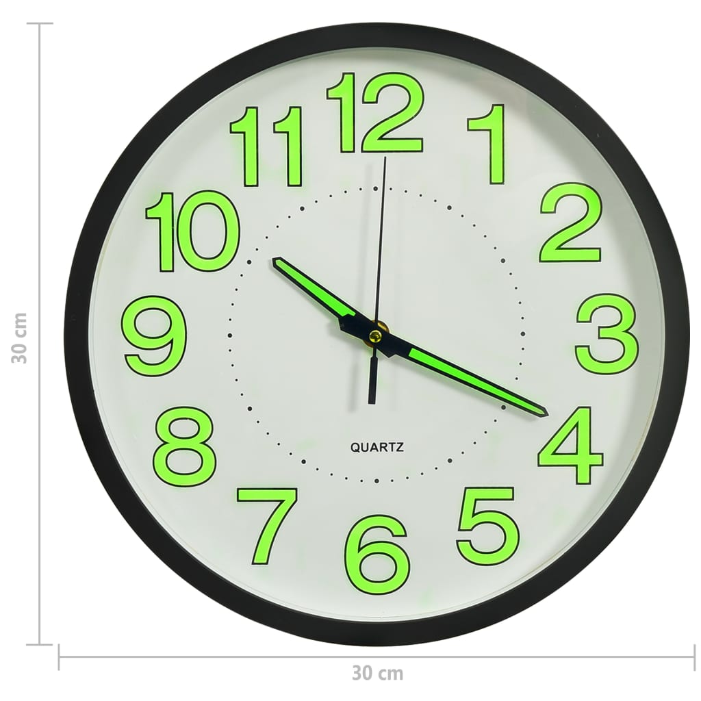 Horloge murale lumineuse 30 cm