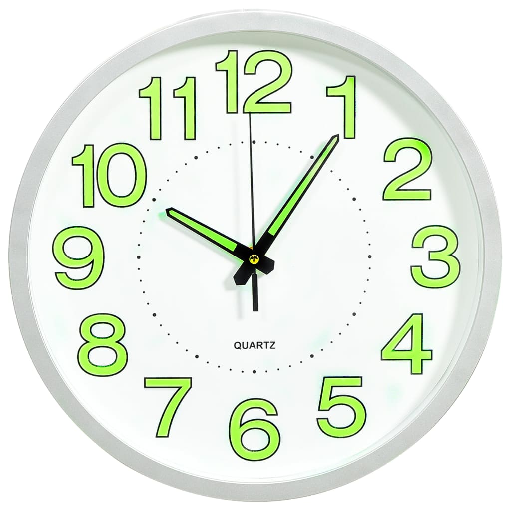 Horloge murale lumineuse 30 cm blanche