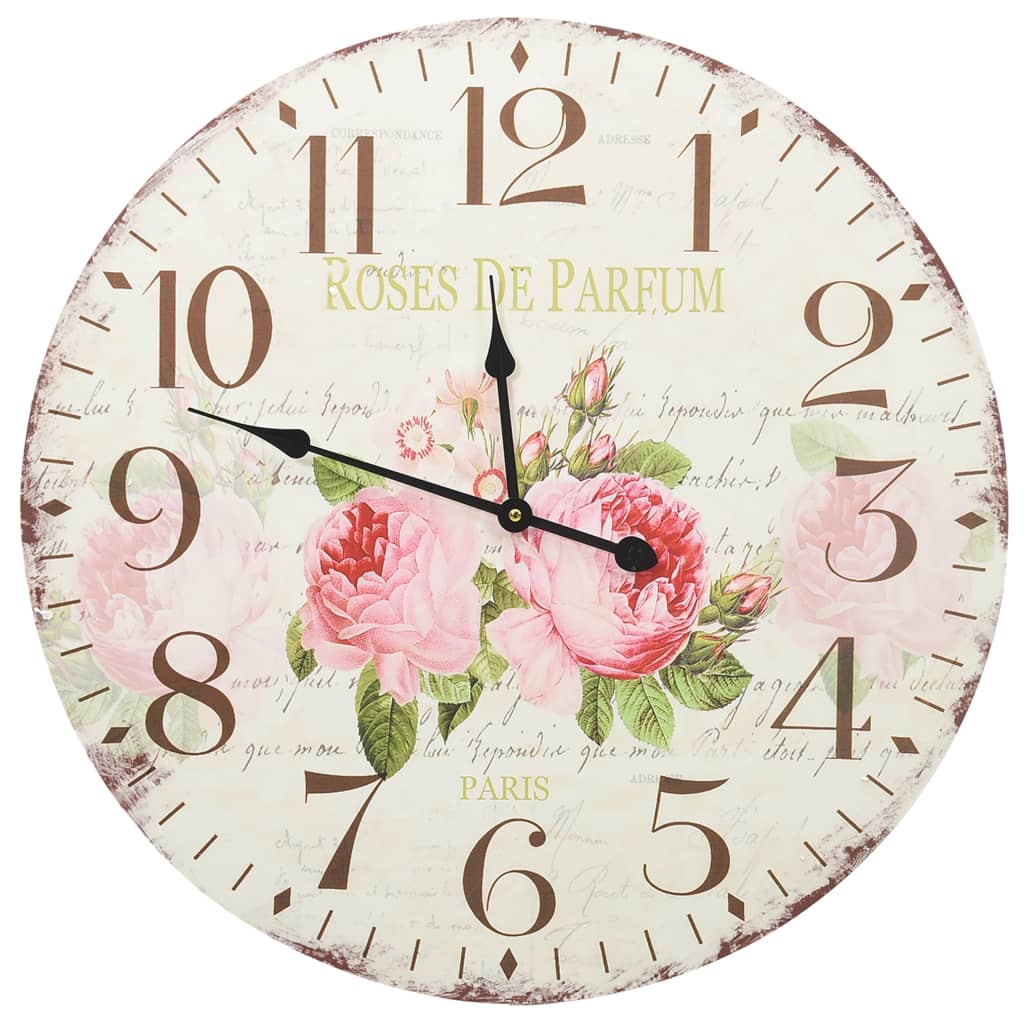 Horloge murale style vintage 30 cm