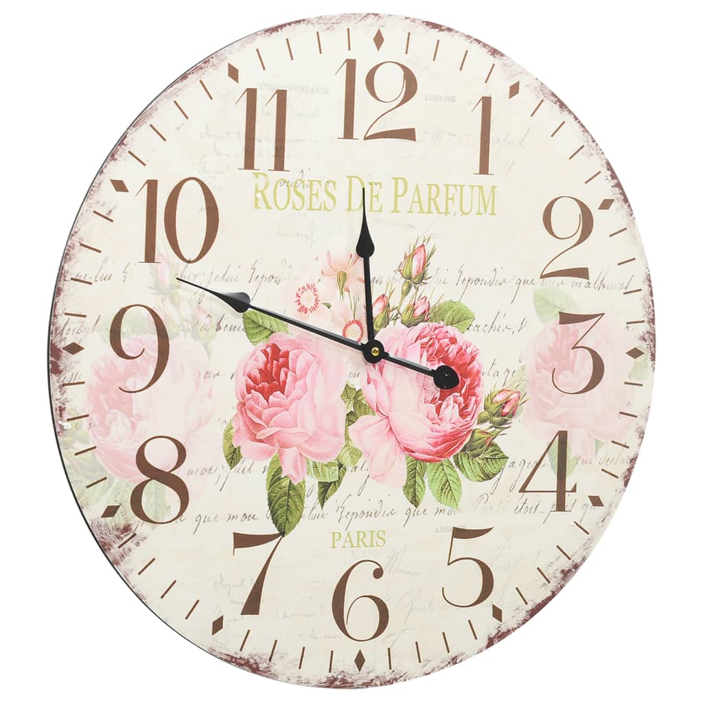 Horloge murale style vintage 30 cm