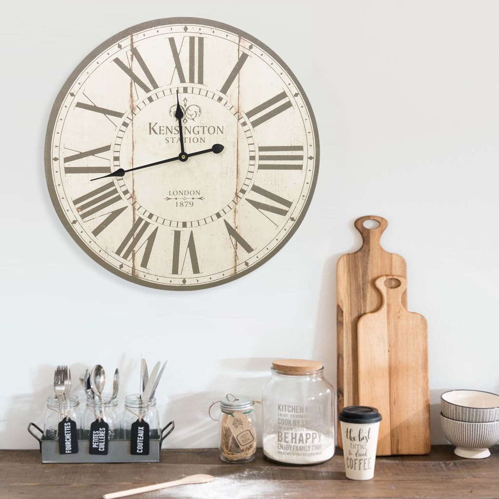 Horloge murale style vintage 30 cm