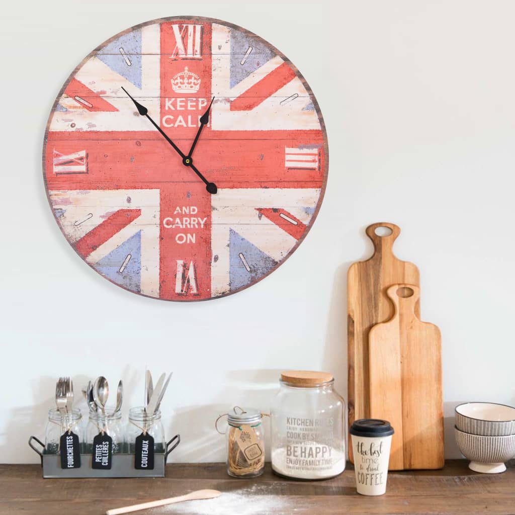 Horloge murale style vintage 30 cm