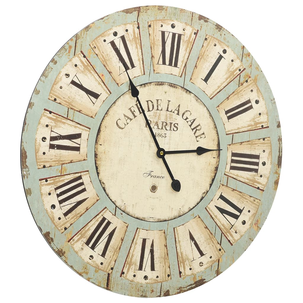 Horloge murale 60 cm MDF multicolore