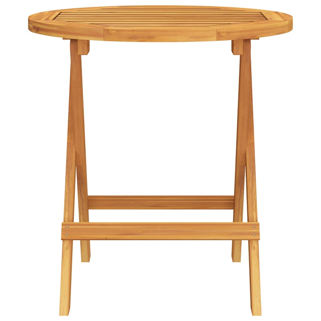 Table bistro Ø46x47 cm en bois d'acacia massif