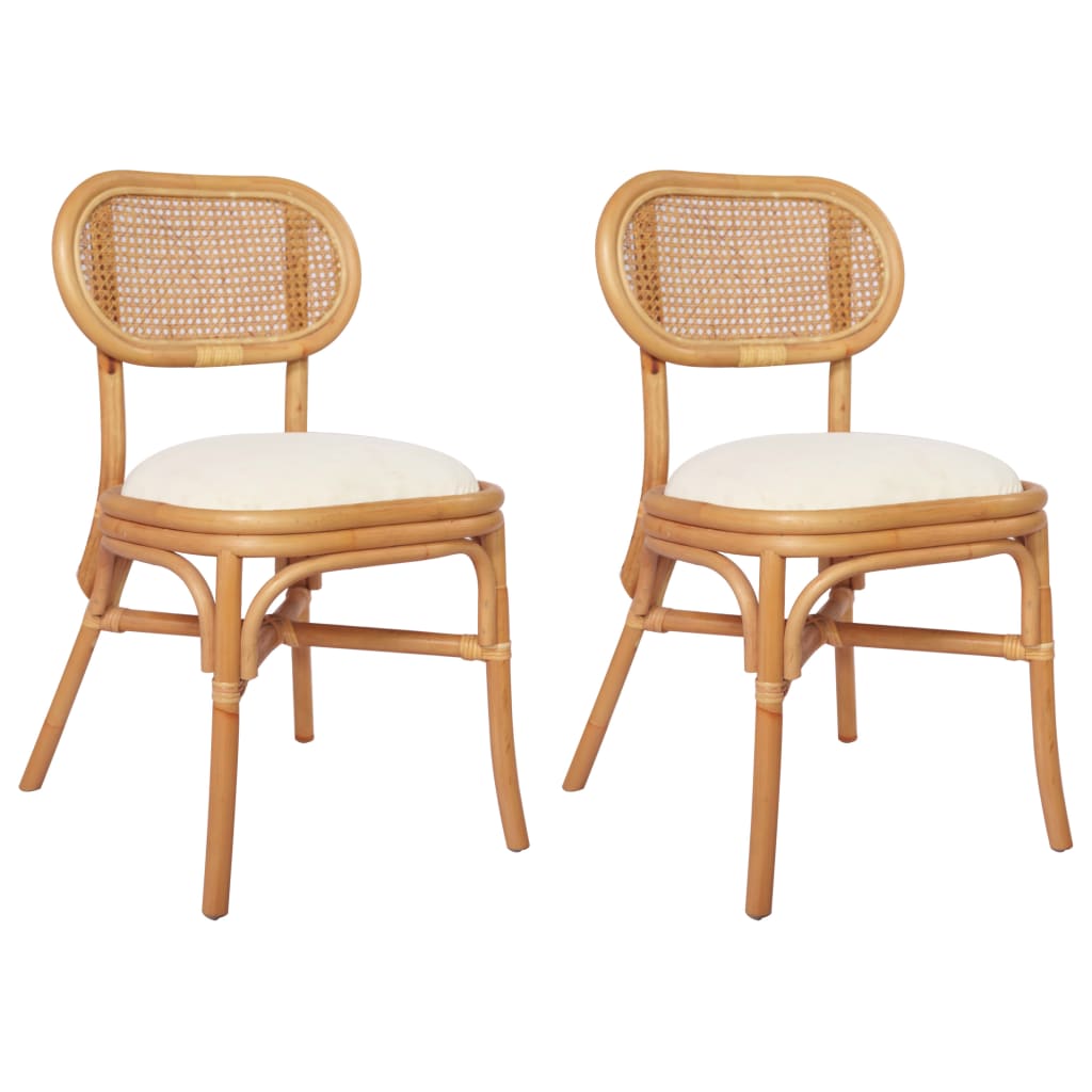 Chaises de salle à manger 2 pcs lin