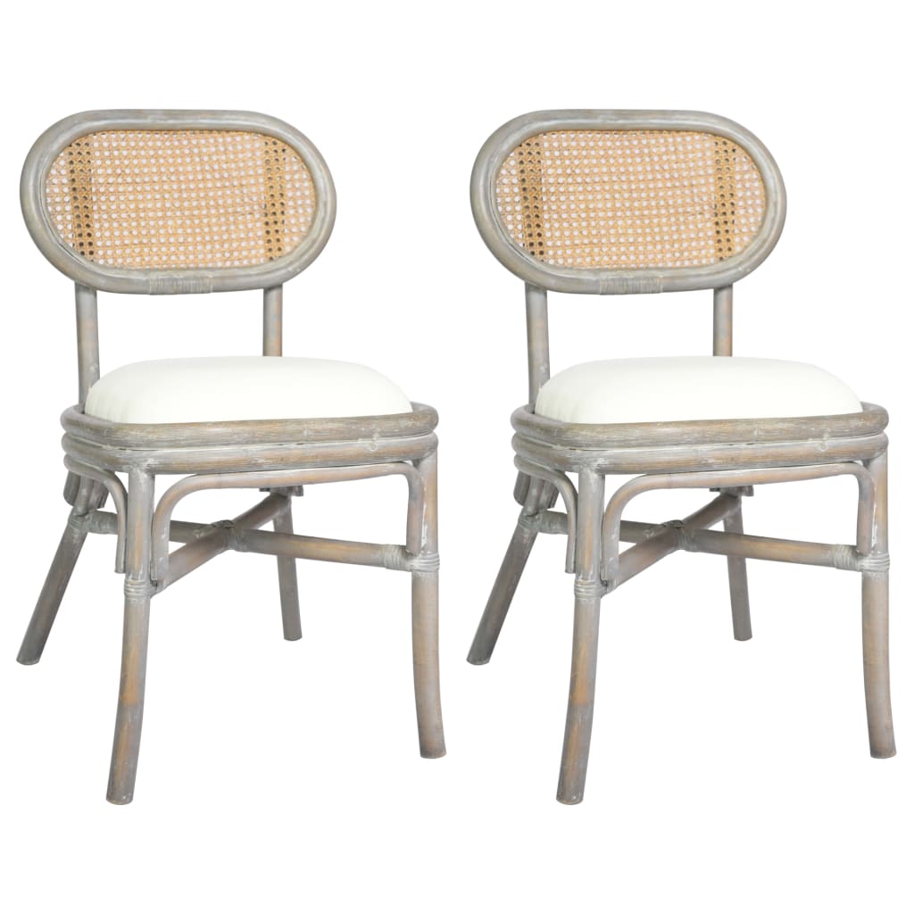 Chaises de salle à manger 2 pcs lin