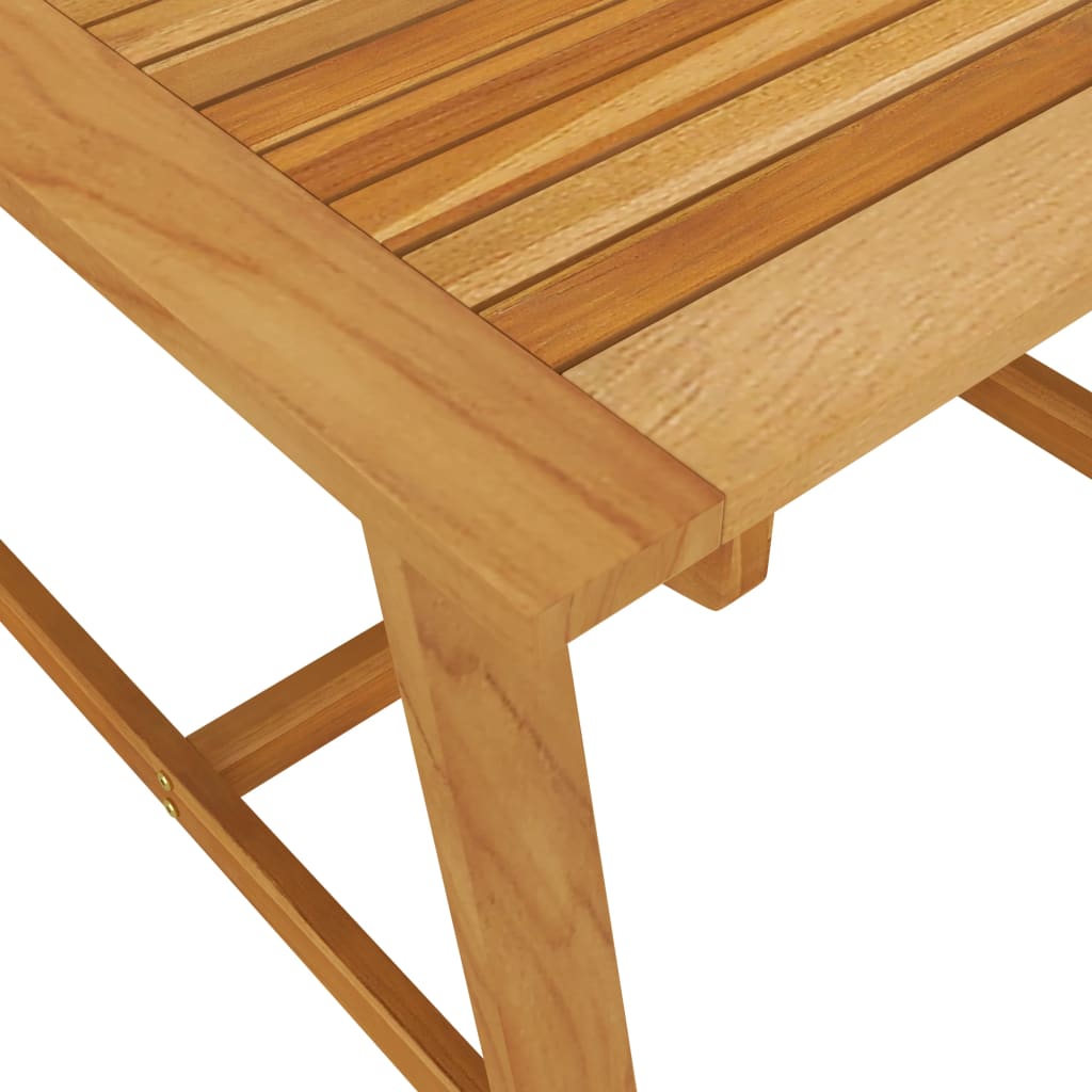 Table de jardin 206x100x74 cm en bois d'acacia massif