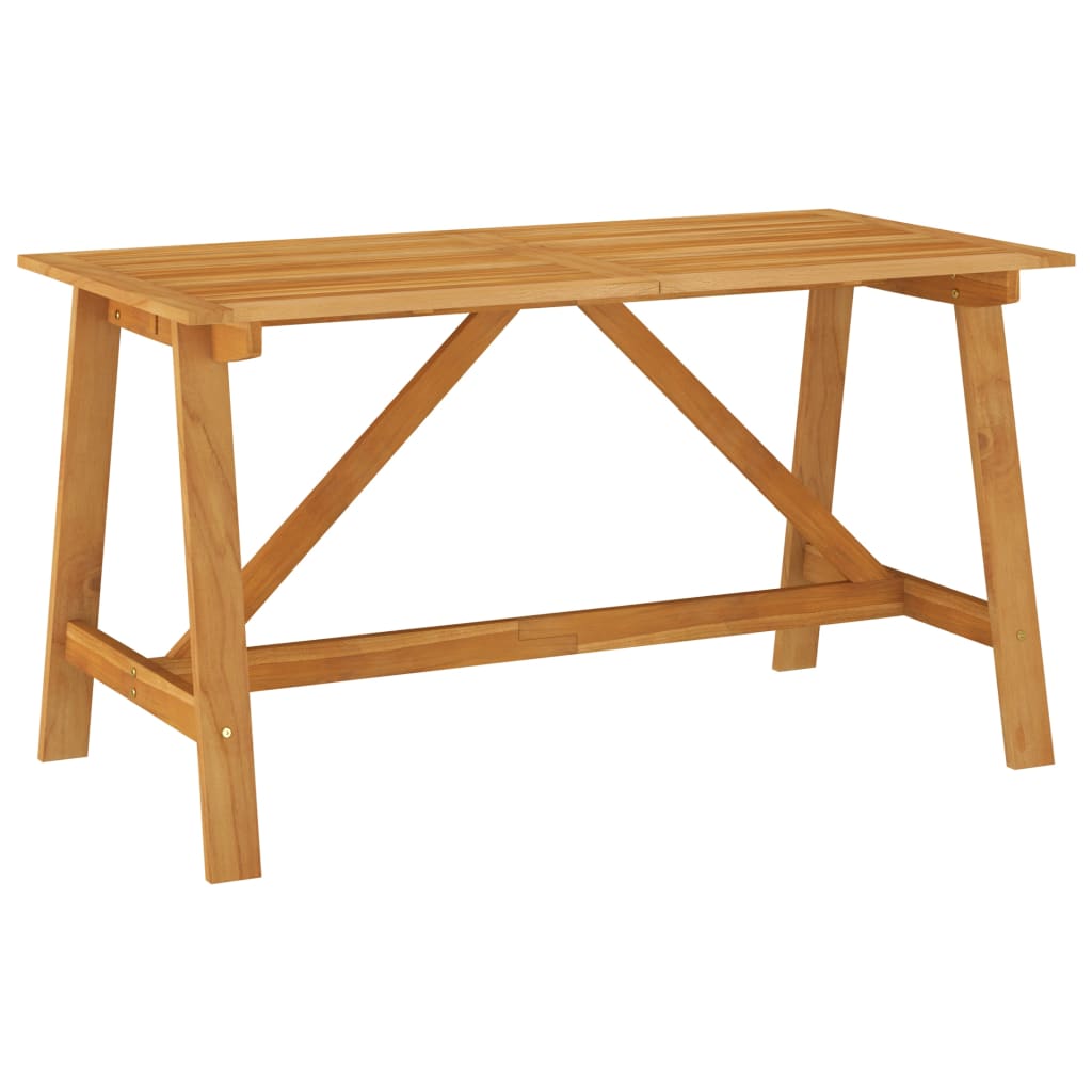 Table de jardin 206x100x74 cm en bois d'acacia massif