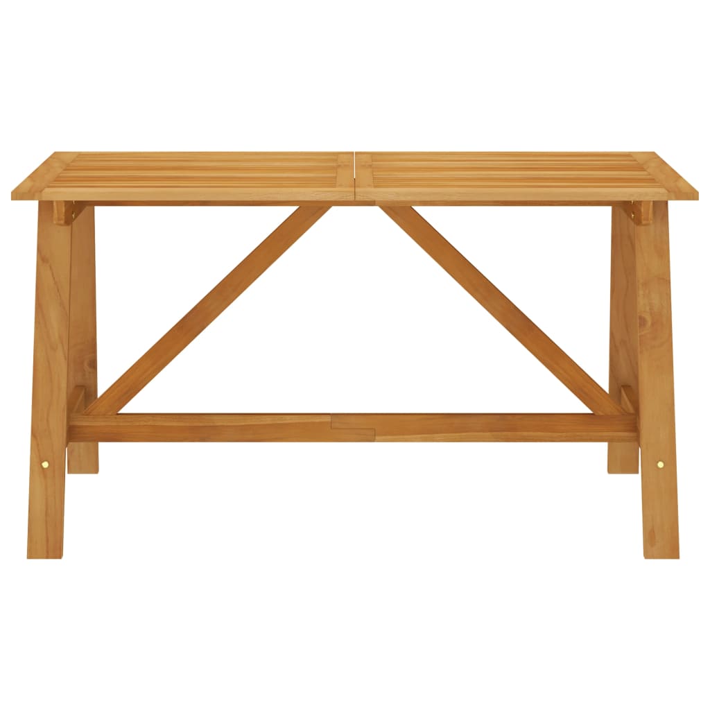 Table de jardin 206x100x74 cm en bois d'acacia massif