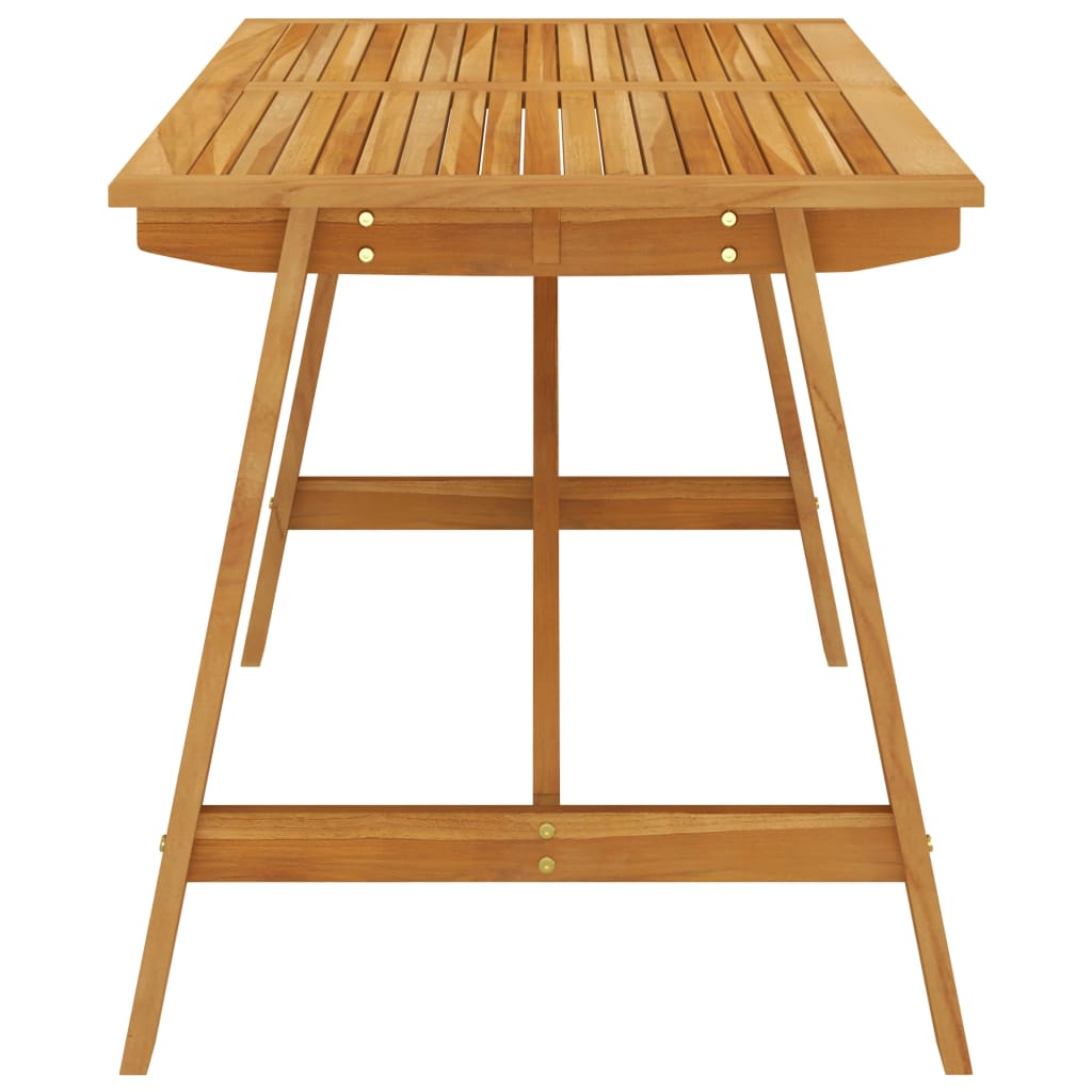 Table de jardin 206x100x74 cm en bois d'acacia massif