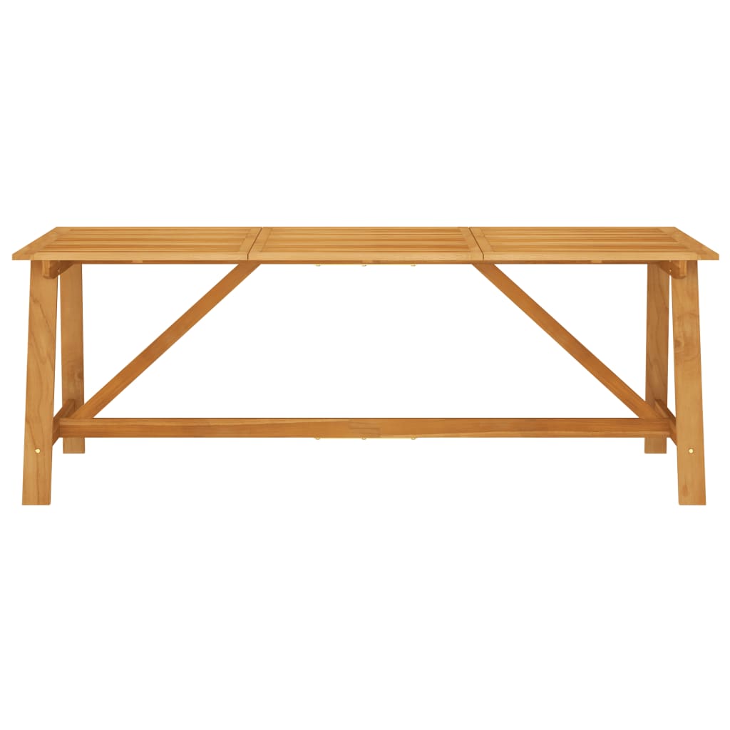 Table de jardin 206x100x74 cm en bois d'acacia massif