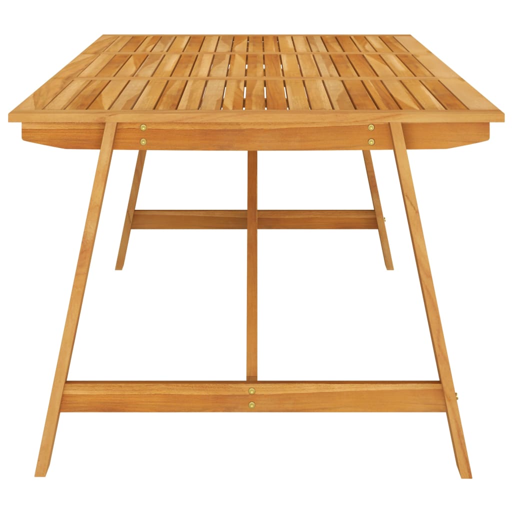 Table de jardin 206x100x74 cm en bois d'acacia massif