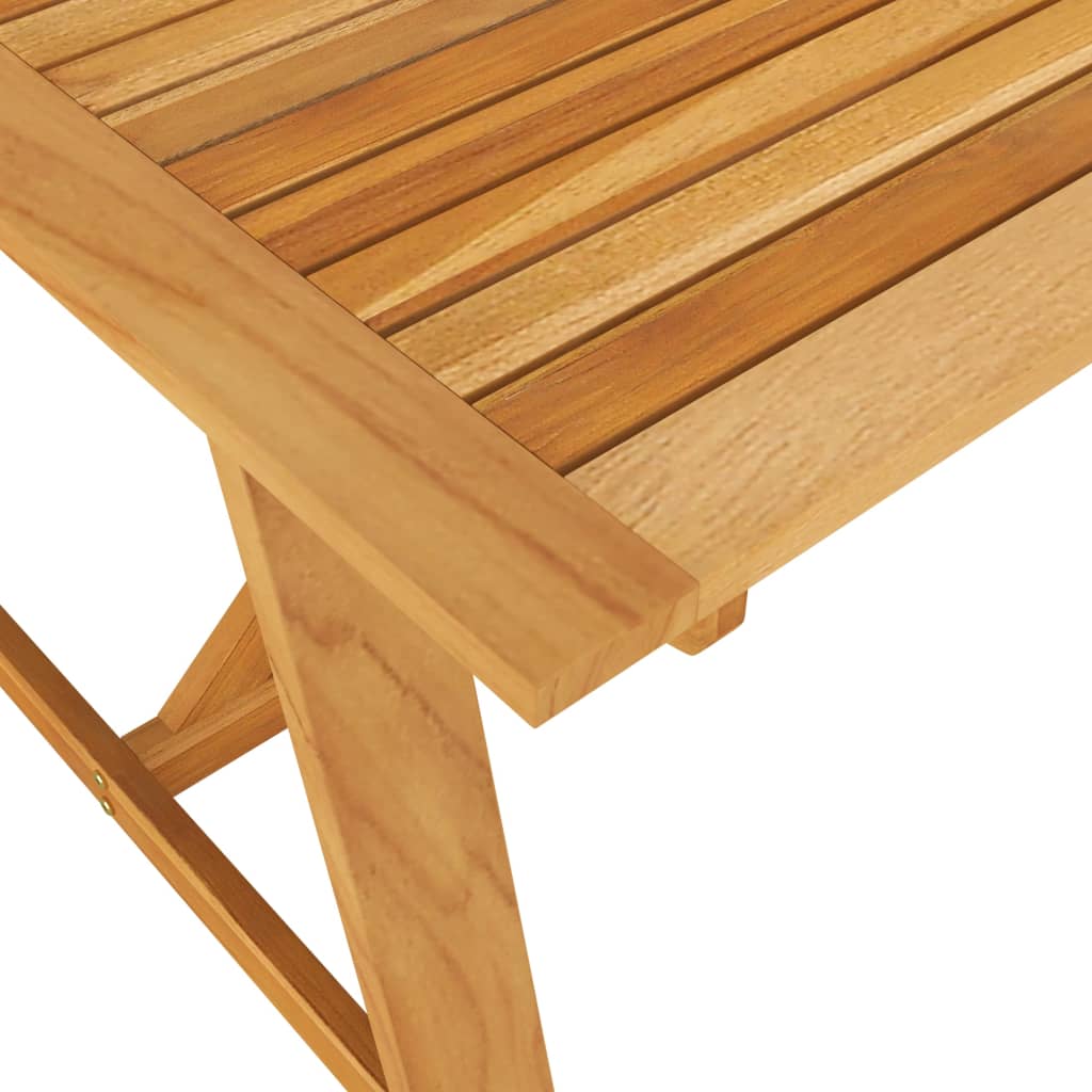 Table de jardin 206x100x74 cm en bois d'acacia massif