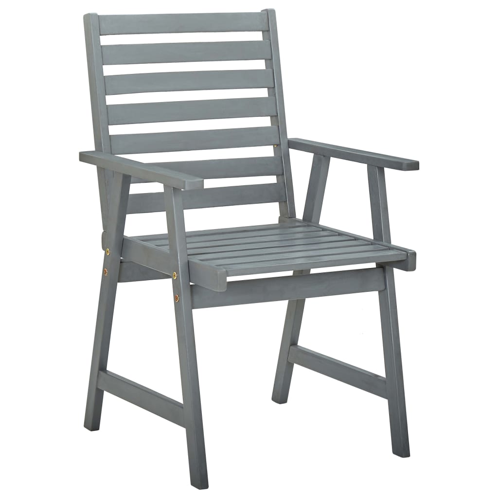 Chaises de jardin 8 pcs en bois d'acacia massif