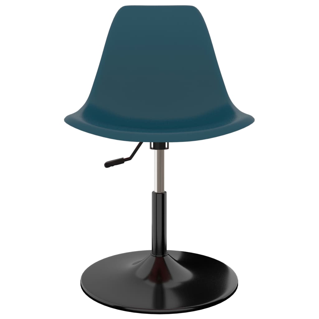 Eetkamerstoelen 2 st draaibaar PP blauw