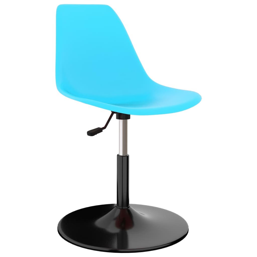 Eetkamerstoelen 2 st draaibaar PP blauw