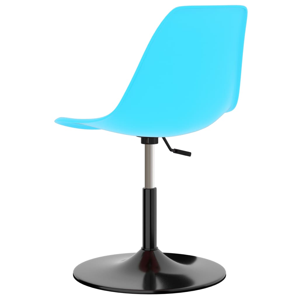 Eetkamerstoelen 2 st draaibaar PP blauw