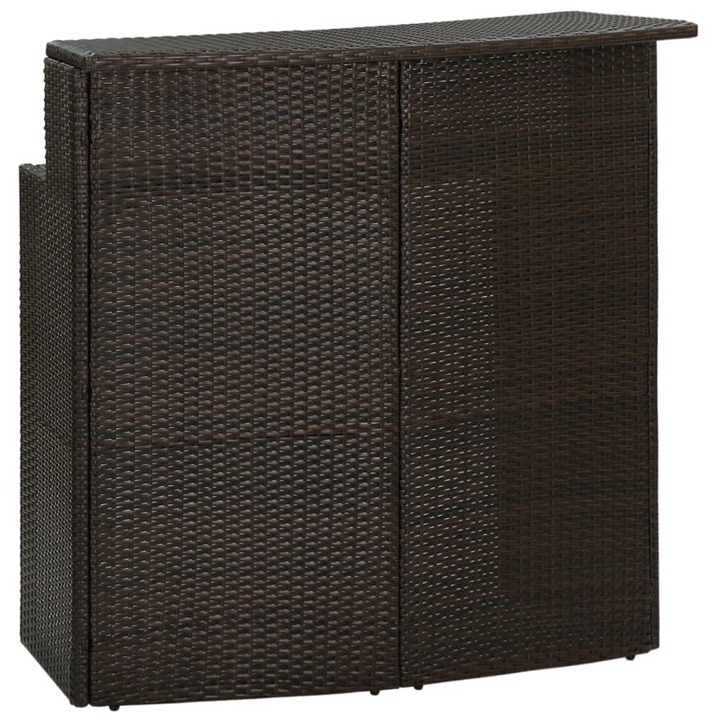 Tuinbartafel 120x55x110 cm poly rattan