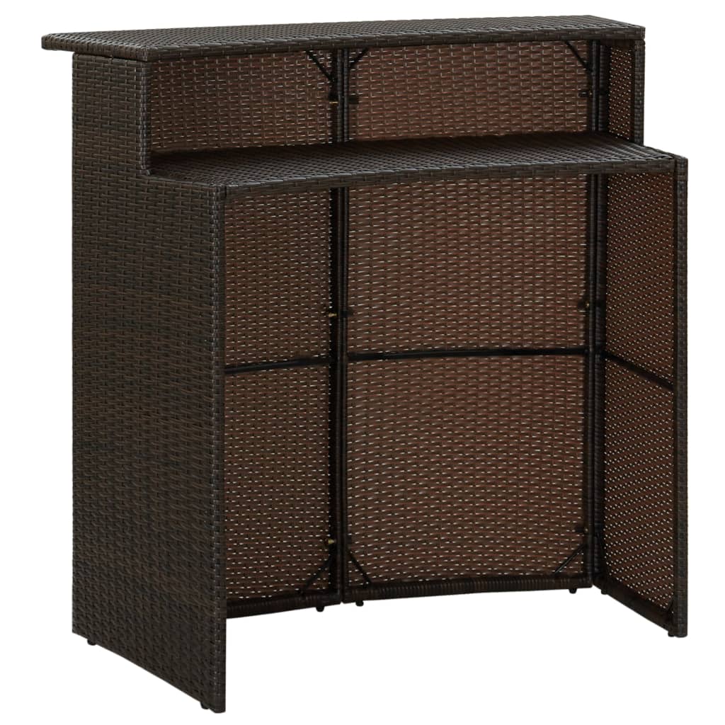 Tuinbartafel 120x55x110 cm poly rattan