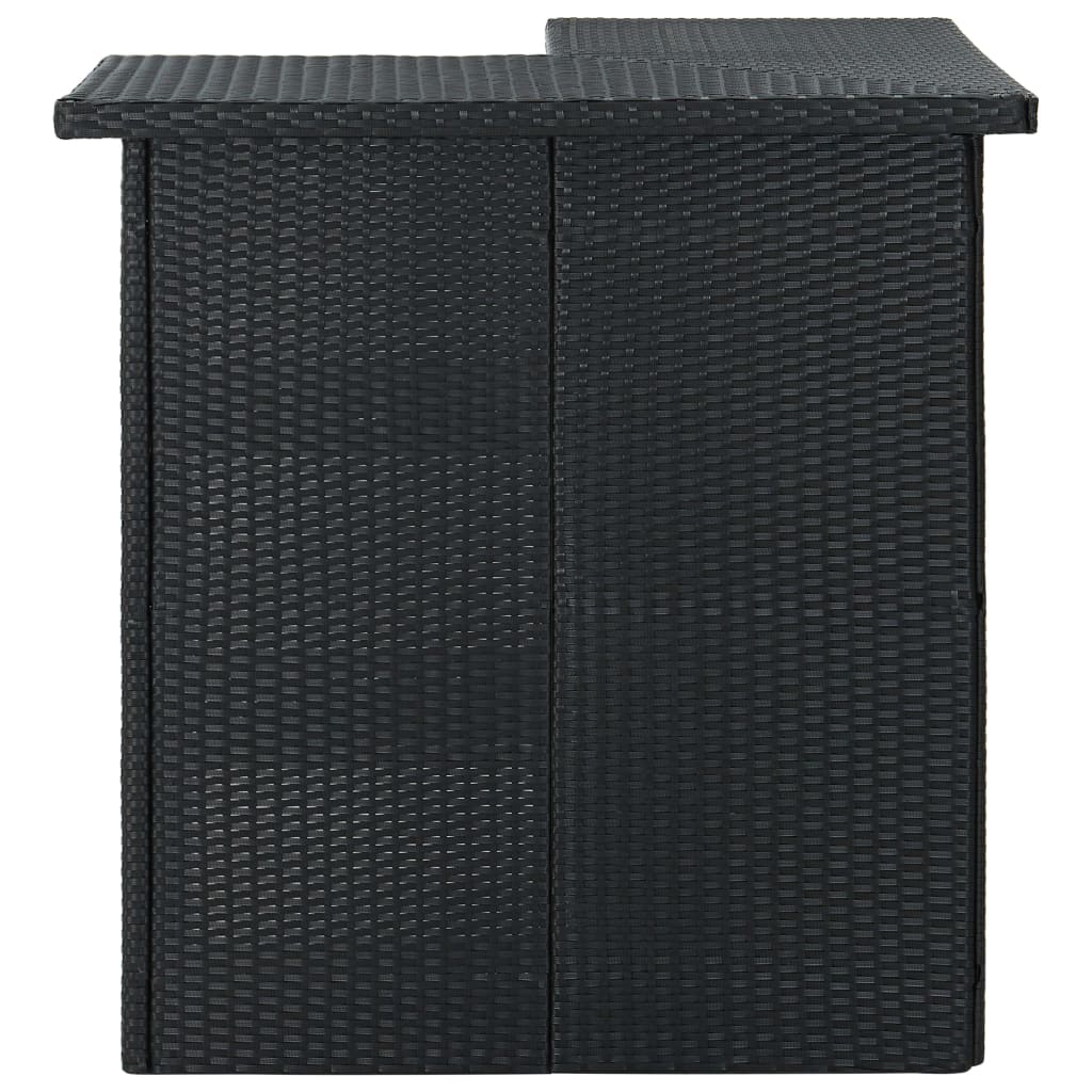 Hoekbartafel 100x50x105 cm poly rattan