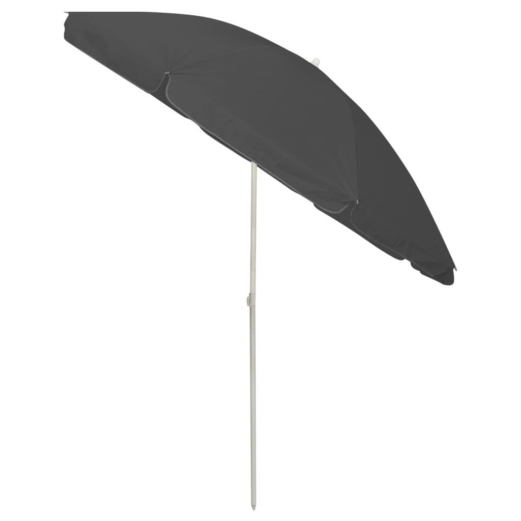 Strandparasol 240 cm antracietkleurig