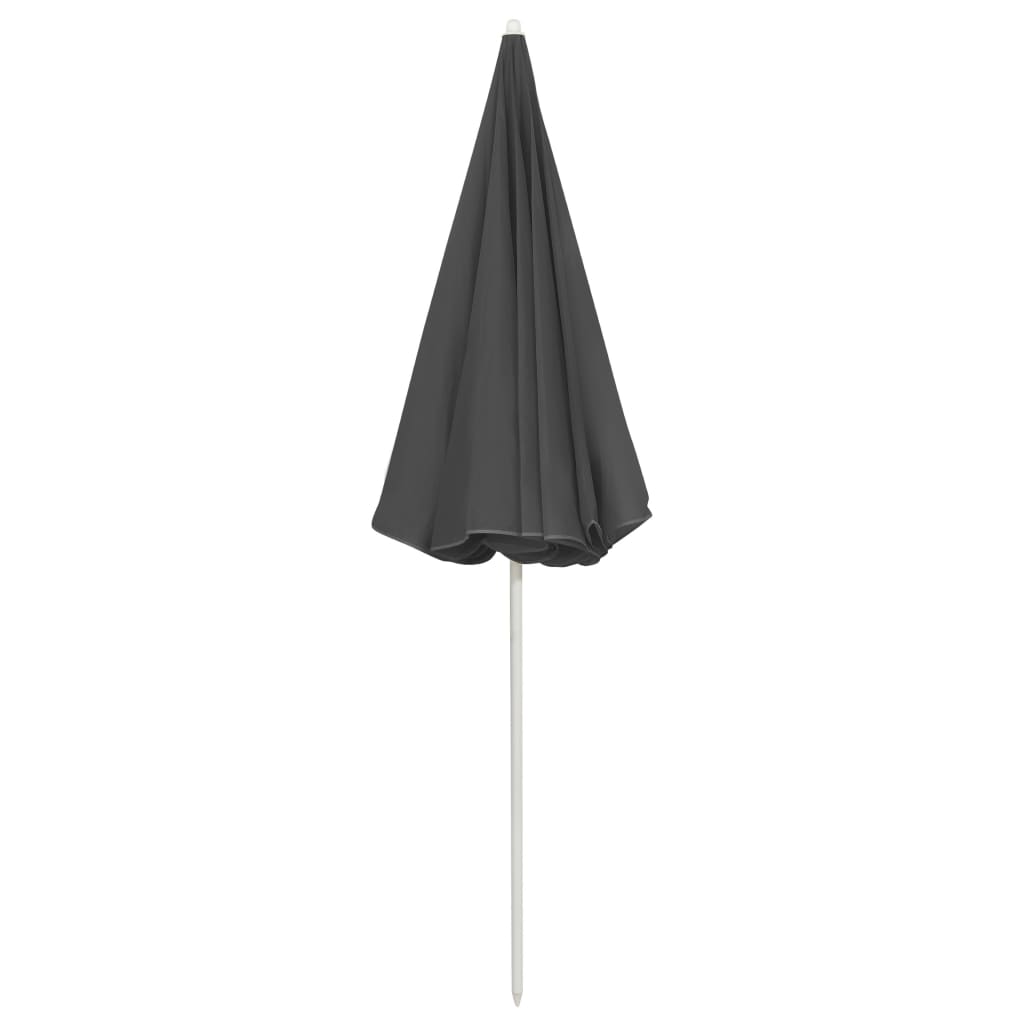 Strandparasol 240 cm antracietkleurig